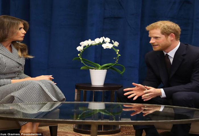 Ketika Pangeran Harry Ketemu Melania Trump